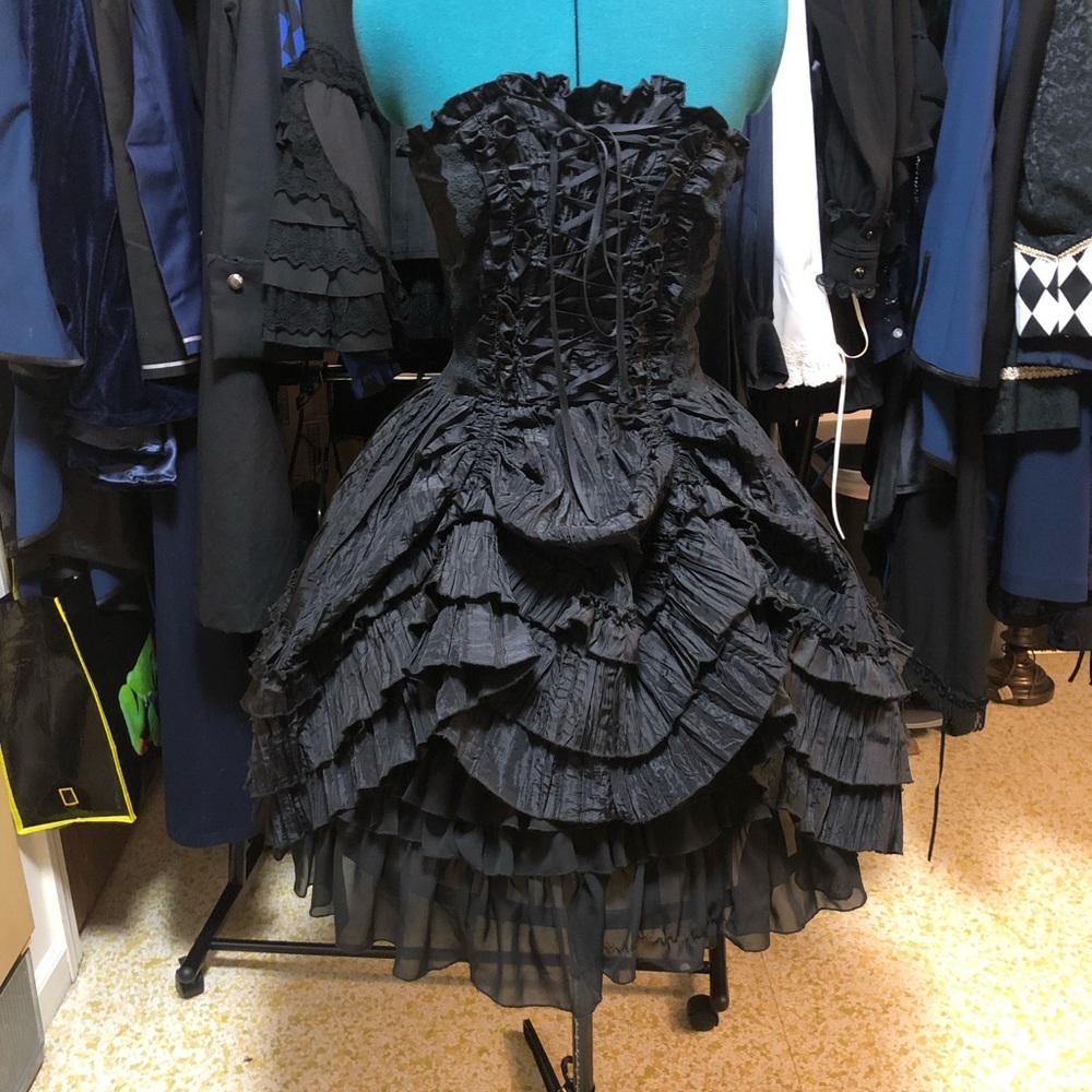 Atelier Pierrot Black Bustier Corset Dress